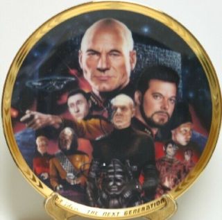 Star Trek: The Next Generation Best Of Both Worlds Episode Plate 1994 Box No