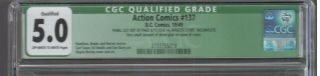 Action Comics 137 CGC 5.  0 Qualified off White to White Pages 3
