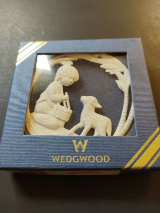 Wedgwood Jasperware Little Drummer Boy Ornament Mib Boxed Estate Item