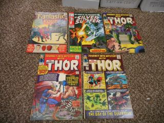 Fantastic Four 11 Silver Surfer 12 Journey Into Mystery 122 119 114 Thor Comp Re