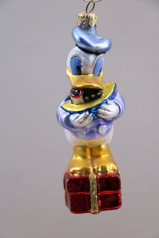 Christopher Radko Retired Disney Donald Duck Ready For Sea Glass Ornament