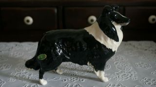 Vintage Beswick Dog Figurine Large Border Collie English Sheep Dog,  England