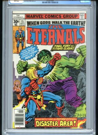 Eternals 15 Cgc 9.  8 White Pages Hulk Cover