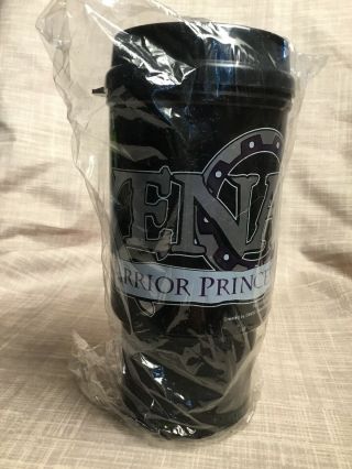 Xena Warrior Princess Travel Mug Cup Automate Black Purple Silver