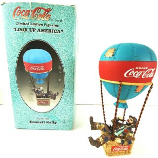 Emmett Kelly Coca Cola Look Up America 1994 1st Issue Limited Ed Box Clown Vtg
