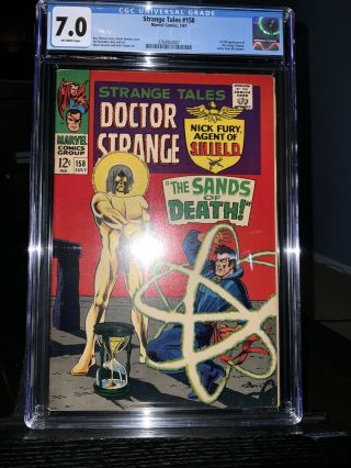 Strange Tales 158 Cgc 7.  0 Fn/vf First Appearance Of The Living Tribunal