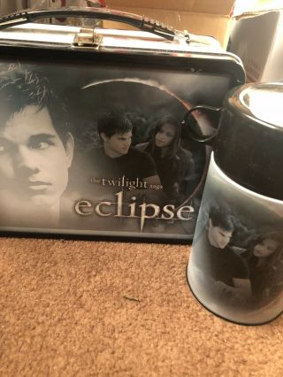 The Twilight Saga: Eclipse Jacob Black Lunch Box With Thermos Tin Rare