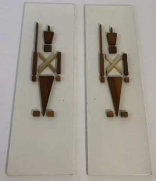 Vintage Mcm Peter Pepper Products California Wall Hangings Plaques Toy Soldiers