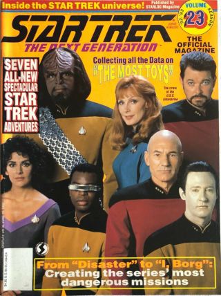 Star Trek The Next Generation Vol 23 June 1993 Complete Cast Except Wesley Cover