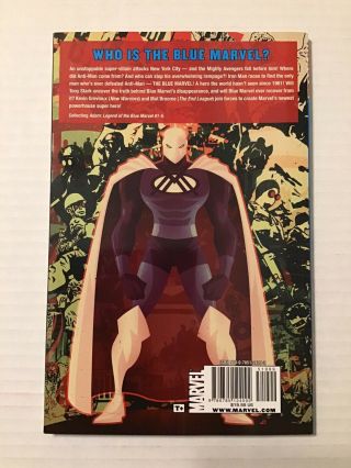 Adam: Legend of the Blue Marvel Tpb 1st Print Nm Unread Collects Issues 1 - 5 2