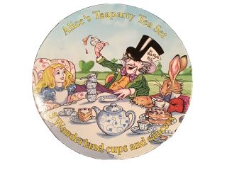 2010 Paul Cardew Alice In Wonderland Tea Party Set 5 Cups And Saucers Disney Box