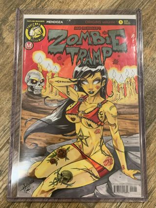 Zombie Tramp 1 Blank Cover Sketch Art 1/1 Full Color Sexy