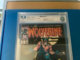 Wolverine 1 CBCS 9.  8 1st print,  1st Patch,  white pages 2