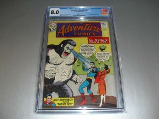 Adventure Comics 295 Cgc 8.  0 From 1962 1st Bizarro Titano Not Cbcs