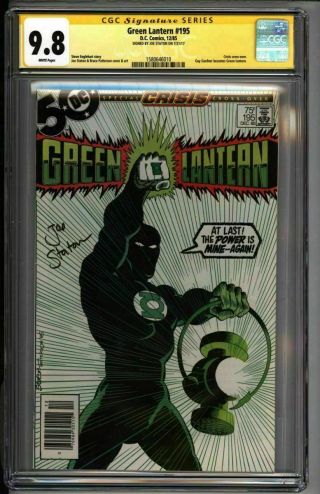 Green Lantern 195 Cgc 9.  8 Signed Staton Guy Gardner Newsstand (1580646010)
