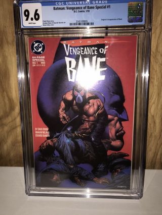 Batman Vengeance Of Bane 1 Cgc 9.  6 1st Print 1993 1st Appearance Of Bane