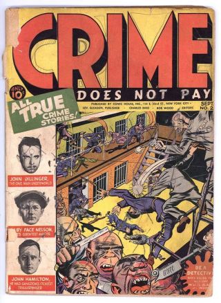 1942 Crime Does Not Pay 23 (2) - 68 Wild Pages Of Pre - Code Crime Scarce