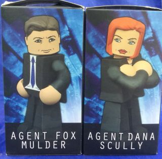 The X Files Vinimates Agents Fox Mulder Dana Scully Nos Diamond Vinyl Figures