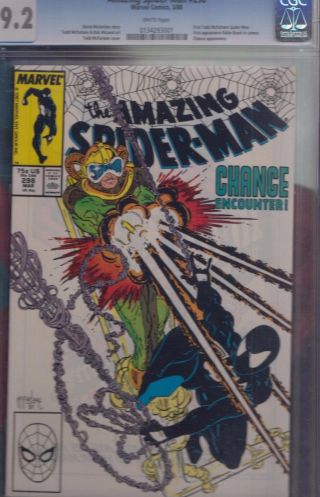 Spider - Man 298 (mar 1988,  Marvel) Cgc 9.  2