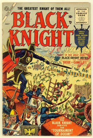 Black Knight 2 1955 Very Good Minus 3.  5 Joe Maneely Cover Adventure Atlas Comic
