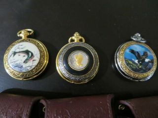 3 Franklin Pocket Watches for ONE PRICE Never Worn 2