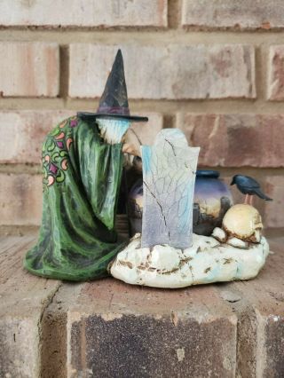 Jim Shore WITCH WITH CALDRON TEALIGHT 2006 - HALLOWEEN Exclusive Hallmark Offer 3