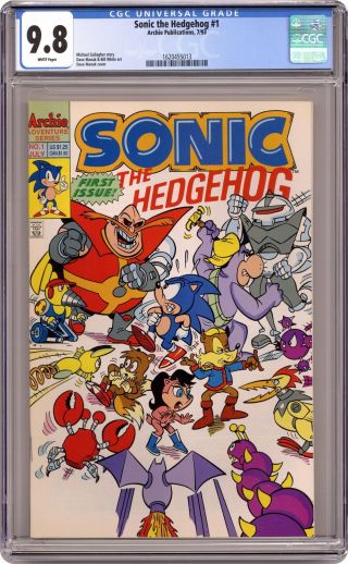 Sonic The Hedgehog 1 Cgc 9.  8 1993 Archie 1620455013