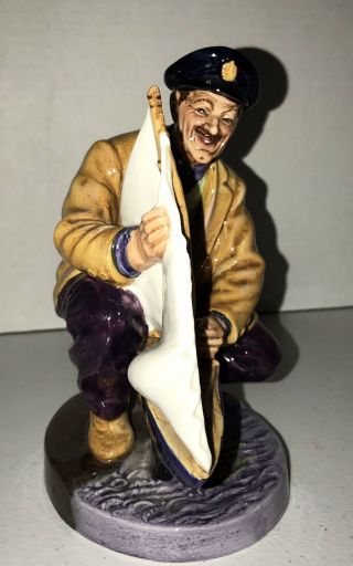Royal Doulton Sailor’s Holiday Figurine Hn 2442 1971 Limited Man With Sailboat