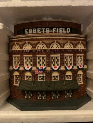 Brooklyn Dodgers Ebbets Field Christmas In The City Porcelain/lighted Dept.  56