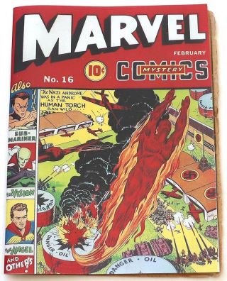 Marvel Mystery Comics 16 (cvrless,  Burgos & Everett,  See Desc. ,  Timely 1941)