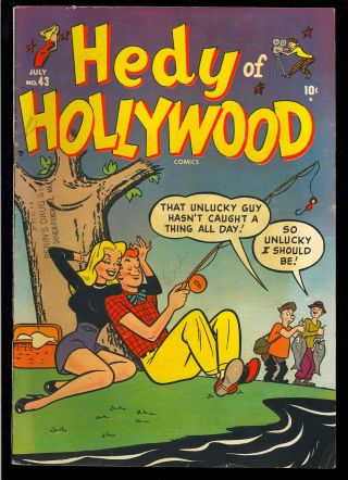 Hedy Of Hollywood Comics 43 Timely Atlas Teen Humor 1951 Fn -