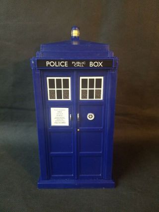 Doctor Who Plastic Tardis Police Call Box Cookie Jar Stash Hidden Display 7 " X4 "