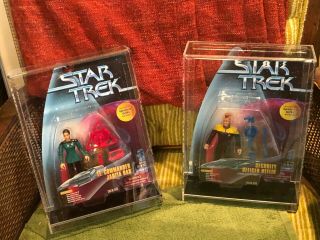 Playmates Star Trek Spencer Exclusives Dax And Neelix In Protective Plexiglass C