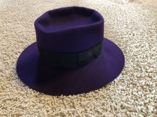 Officially Licensed Joker Hat 1989 Batman Movie Small S Wool Purple Rare Fedora
