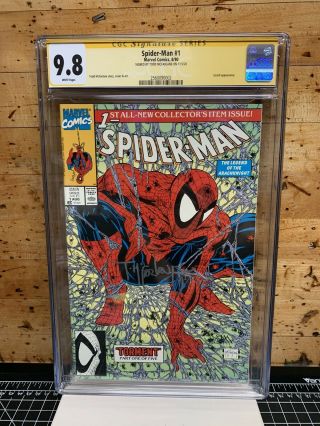 Spider - Man 1 Cgc 9.  8 Signature Series Signed By Mcfarlane (aug 1990,  Marvel)
