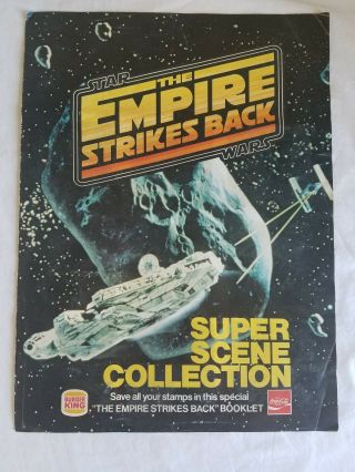 1980 Burger King Star Wars Empire Strikes Back Complete 4 Stickers Applied