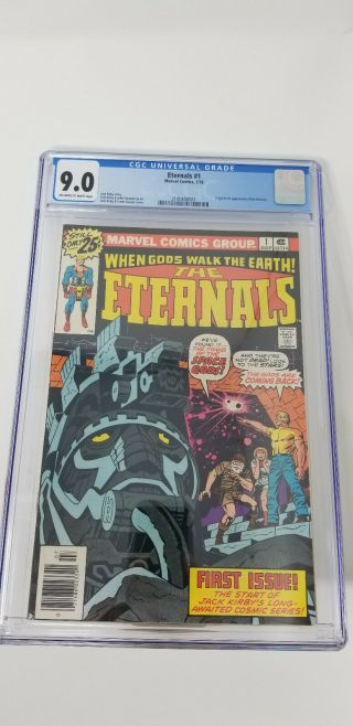 Eternals 1 1976 Marvel Comics 1st App&origin Eternals Cgc Graded 9.  0 Ow/wp