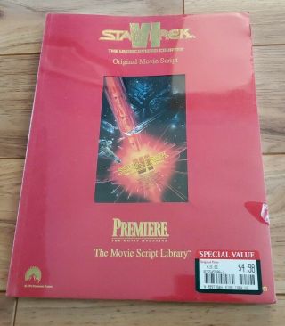 1994 Star Trek Vi Premiere Movie Scripts The Undiscovered Country
