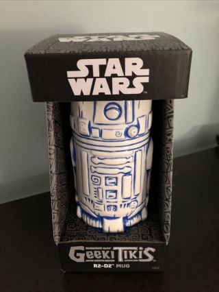 Geeki Tikis Star Wars R2 - D2 Ceramic Mug White And Blue