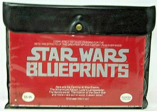 Star Wars Blueprints 1977 Ballantine Books Complete 15 Pc.  Set In Pouch