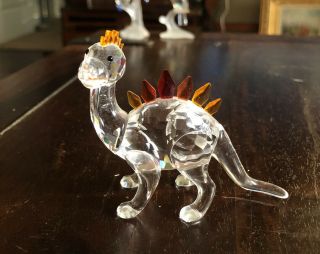 Swarovski Crystal Figurine Dino Dinosaur Fables & Fairy Tale 3” - Signed