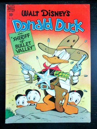 Four Color 199,  Fn/vf,  7.  0,  Donald Duck In Sheriff Of Bullet Valley,  Barks 1948
