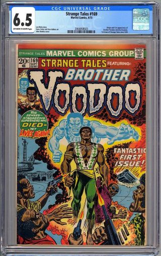 Strange Tales 169 - Cgc 6.  5 - Ow - Wp Fn,  First Brother Voodoo