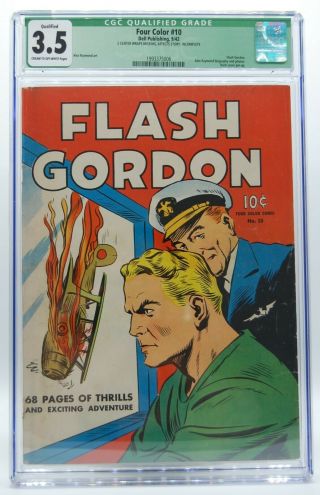 Flash Gordon Four Color 10 (dell 9/42) Cgc 3.  5 Green Label 1940 Alex Raymond