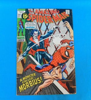 Spiderman 101 Oct 1971 1st Appearance Of Morbius Marvel Comics Lee,  Thomas,  Kane