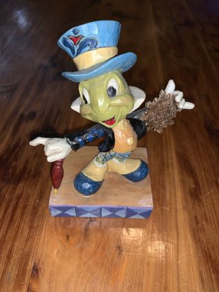 Jim Shore Disney Traditions Jiminy Cricket " Official Conscience " From Pinocchio