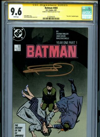 Signature Series Cgc Ss 9.  6 Signed Miller Batman 404 " Year One " Story Catwoman