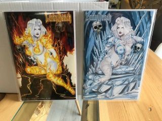 Hard To Find Set 2 Lady Death Moments 1 Naughty Fire And Ice Edt 84/100
