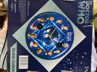 BBC DR.  WHO Wall Clock w/11 DOCTORS 12 