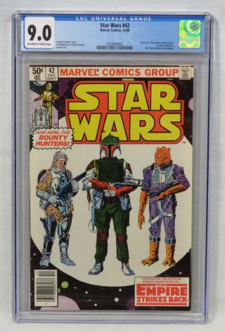 Marvel Comics Star Wars 42 Cgc 9.  0 Part 4 Empire Strikes Back,  Brit Covers 1980